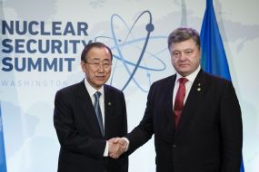 Petr Poroshenko, Ban Ki-moon