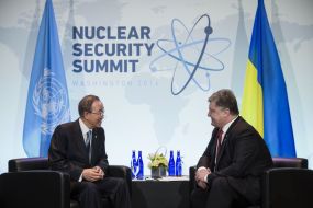 Petr Poroshenko, Ban Ki-moon