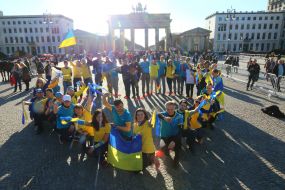 Participants of the bike ride