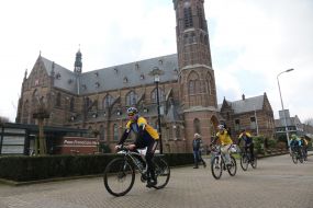 Participants of the bike ride