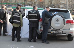 Investigative actions at the murder scene