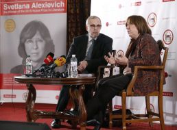 Yuriy Makarov and Svitlana Alexievich