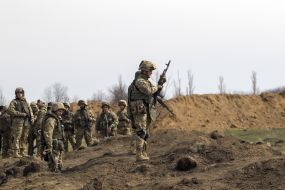 Бойцы полка "Азов" 