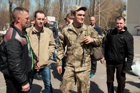 Solemn farewell to the demobilization