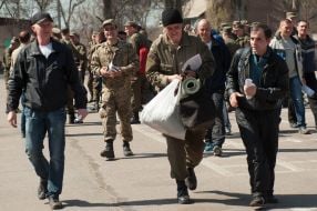 Solemn farewell to the demobilization