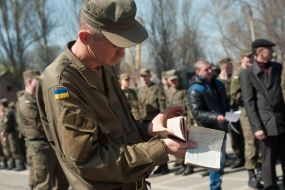 Solemn farewell to the demobilization