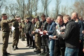 Solemn farewell to the demobilization