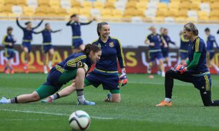 Train of Ukrainian women's national football team
