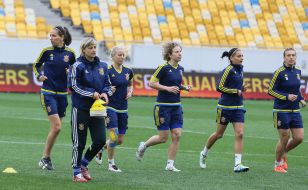 Train of Ukrainian women's national football team