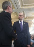 Arseniy Yatsenyuk and Geoffrey R. Pyatt