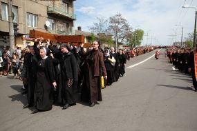Sister-nun wearing a cross