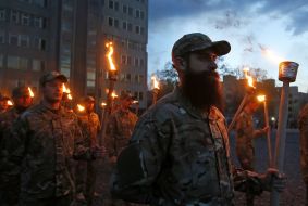 Soldiers of the regiment "Azov"