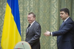 Владимир Гройсман и Ларс Лёкке Расмуссен