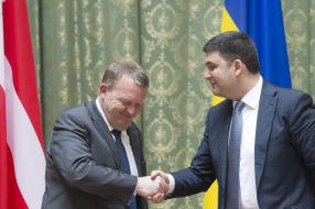 Владимир Гройсман и Ларс Лёкке Расмуссен