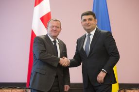 Владимир Гройсман и Ларс Лёкке Расмуссен