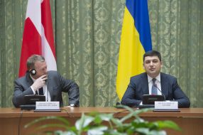 Владимир Гройсман и Ларс Лёкке Расмуссен