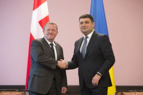 Владимир Гройсман и Ларс Лёкке Расмуссен