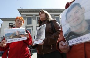 People blocked the avenue Povitroflotsky