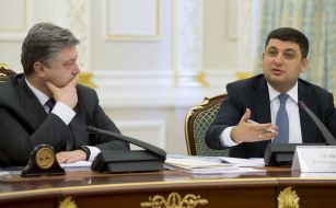 Petr Poroshenko and Vladimir Groisman