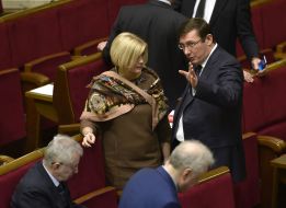 Irina Gerashchenko and Yury Lutsenko