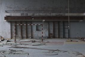 dilapidated building