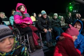 The ceremony of launch of the fountain