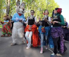 The participants of the carnival of cultures