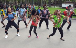 The participants of the carnival of cultures