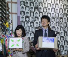 The ceremony of peace cranes