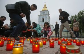 Candles in St. Michael's Square