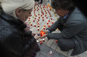 Candles in St. Michael's Square