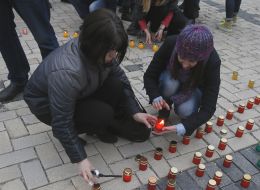 Candles in St. Michael's Square