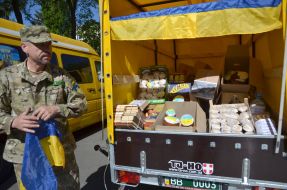 Учасник акції "Волонтерський Великдень"