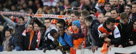Fans of FC "Shakhter"