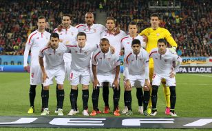 The players of FC "Sevilla"