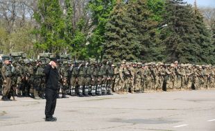 Review of the National Guard under subdivisions