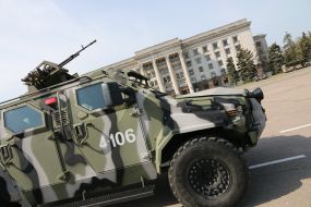 Review of the National Guard under subdivisions