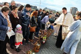 Освячення великодніх кошиків