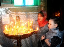 Easter divine service