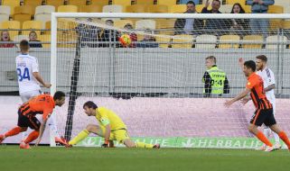 The ball is at the gate of FC "Dynamo" (Kiev)