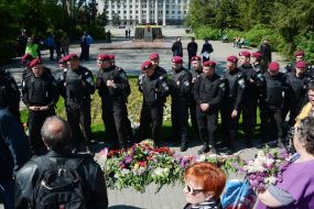 Police cordoned off Kulikovo field in Odessa