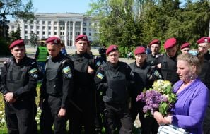 Police cordoned off Kulikovo field in Odessa