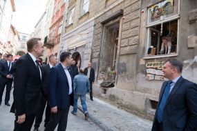 Vladimir Groisman, Oleg Synyutka and Andriy Sadovy