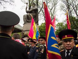 Участники церемонии открытия памятника Ивану Мазепе