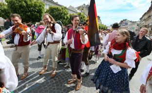 Day parade in Lviv
