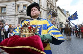A replica of the crown of King Danylo Galician