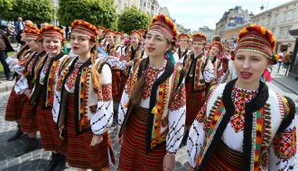 Day parade in Lviv