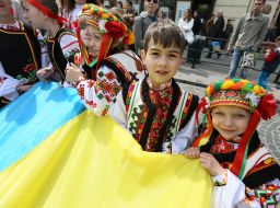 Day parade in Lviv