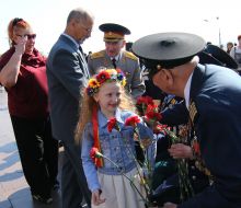Celebration of Victory Day in Dnepropetrovsk