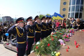 Celebration of Victory Day in Dnepropetrovsk